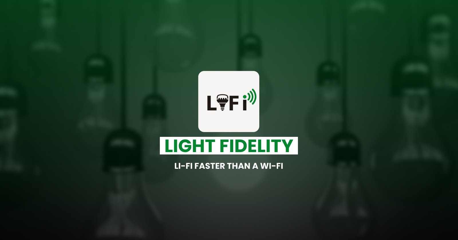 Li-Fi Faster than a Wi-Fi