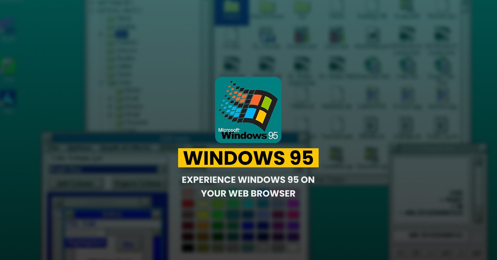 Experience Windows 95 on your Web Browser