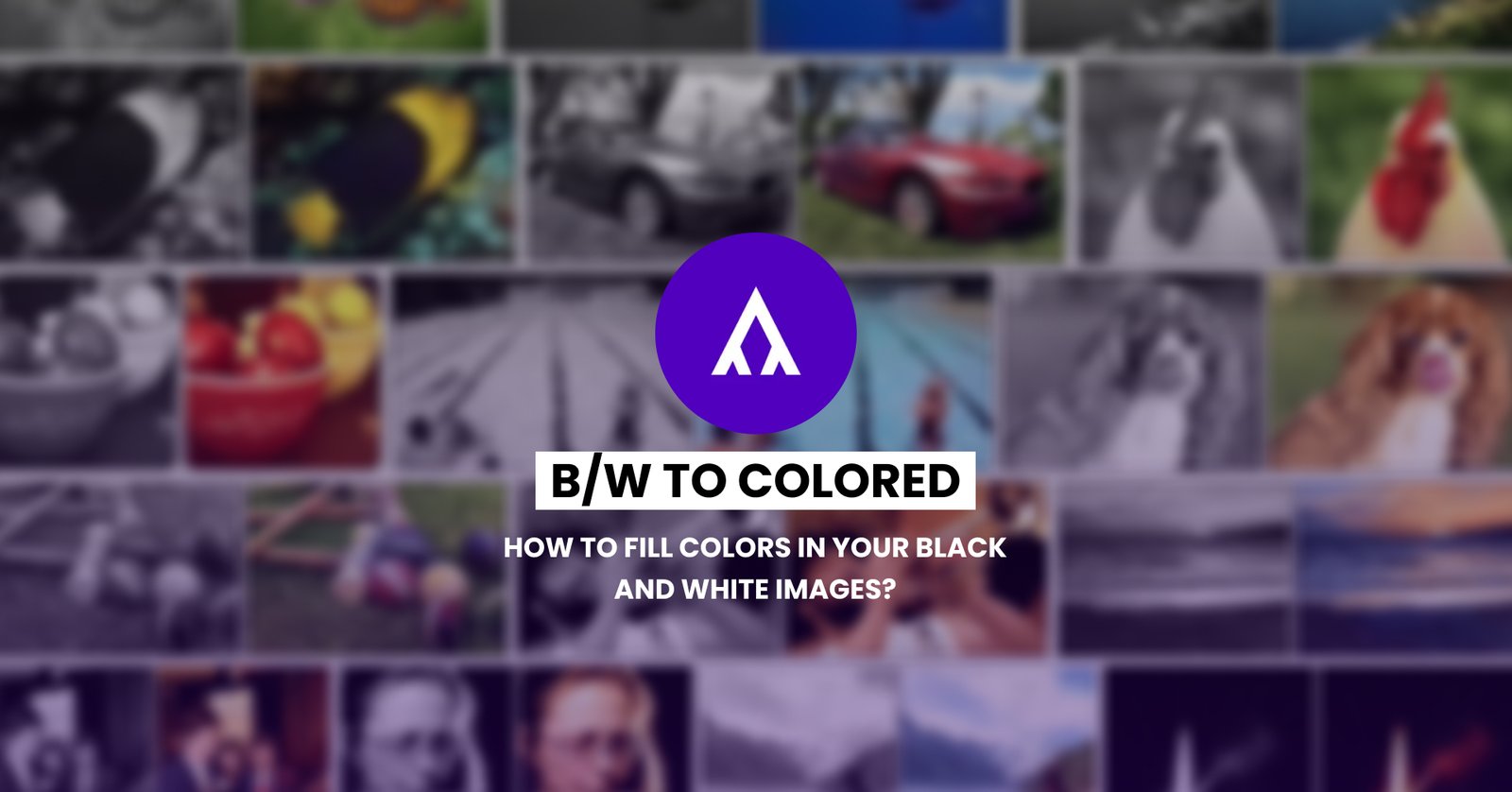 How to Fill Colors in your Black and White images?