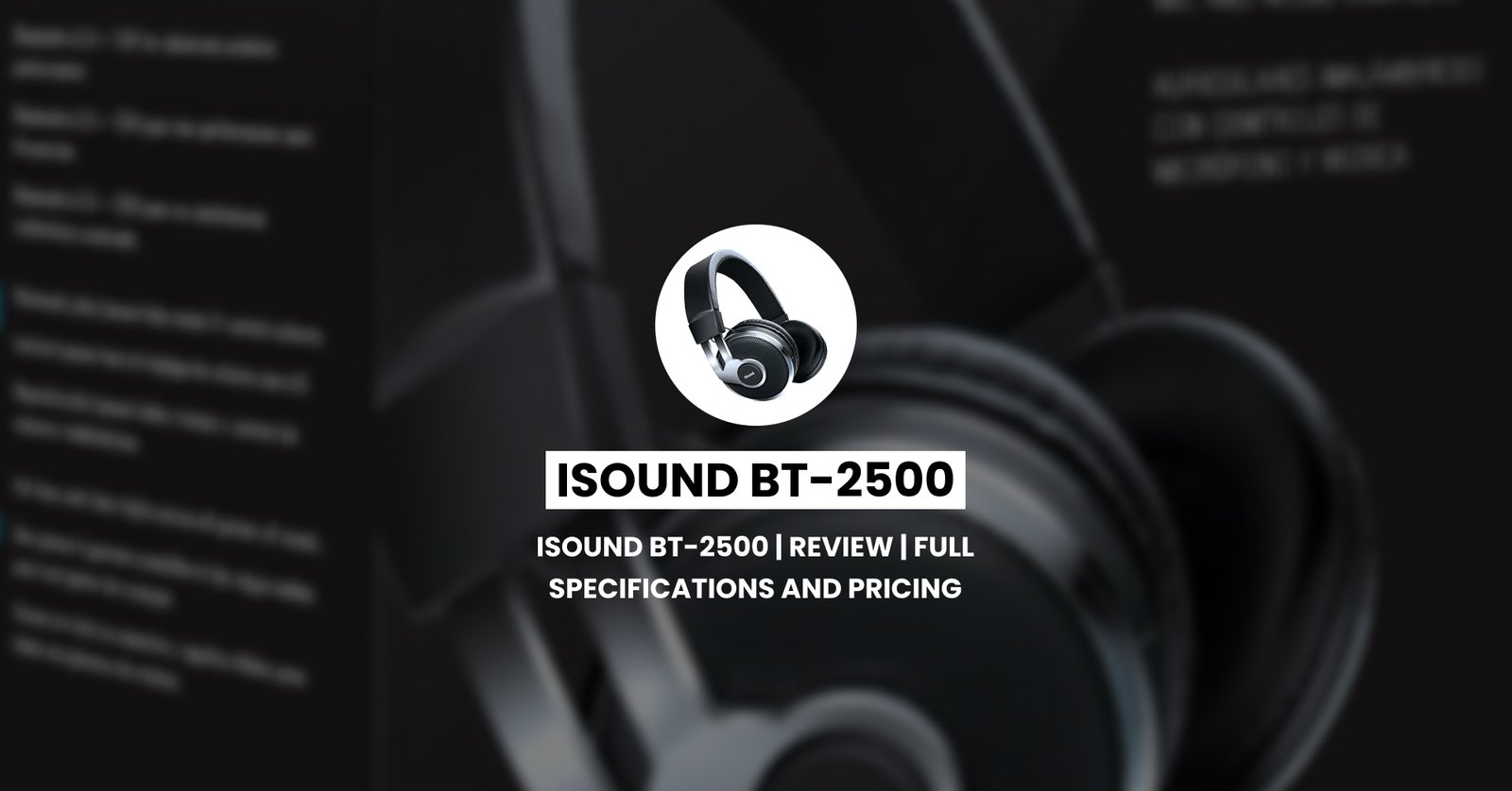 iSound BT-2500 | Review | Full Specifications and Pricing